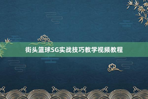 街头篮球SG实战技巧教学视频教程